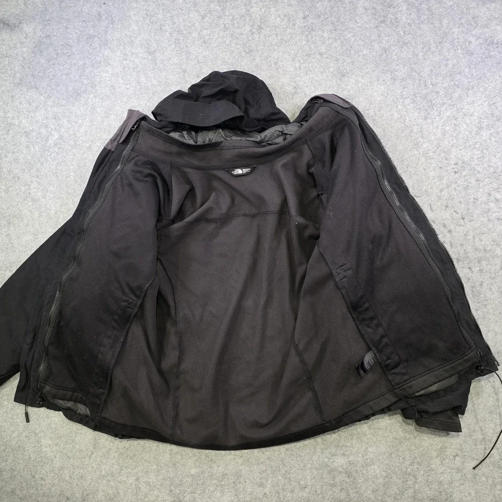 The North Face DryVent 3-in-1 Jacket Mens Large Black Hooded Waterproof NF0A2TC6
